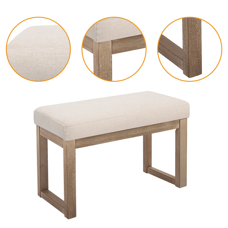 Ebern Designs Deakyne Upholstered Bench Ottoman & Reviews - Wayfair Canada